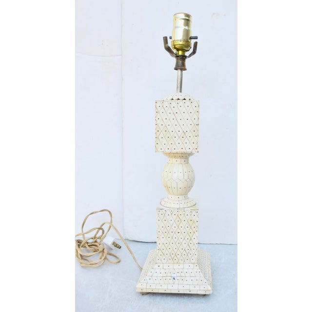 Vintage Indian Goa Table Lamp For Sale In New York - Image 6 of 11