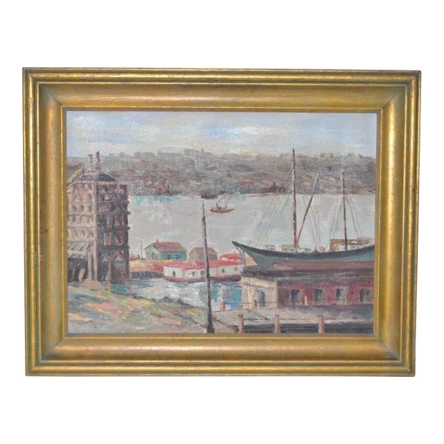 Winifred Lucy Shaffer Original Oil Painting C.1950s For Sale - Image 9 of 9