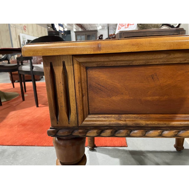 Thomasville Thomasville Ernest Hemingway Collection Carved End Table For Sale - Image 4 of 8