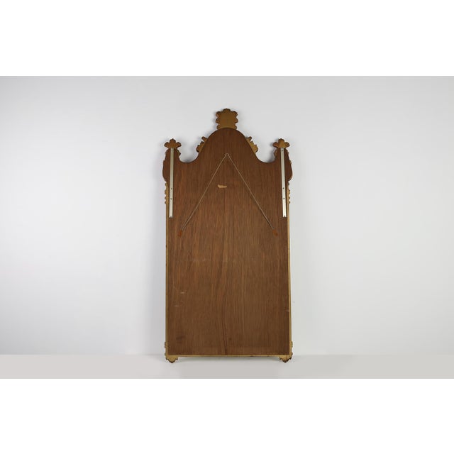 20th Century Belgian Rococo-Venetian Mirror in Gilded Wood, 1980s For Sale - Image 10 of 11