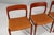 Dining Chairs in Teak and Full Grain Leather by N. O. Møller for J. L. Møllers, 1960s, Set of 4 For Sale - Image 3 of 10