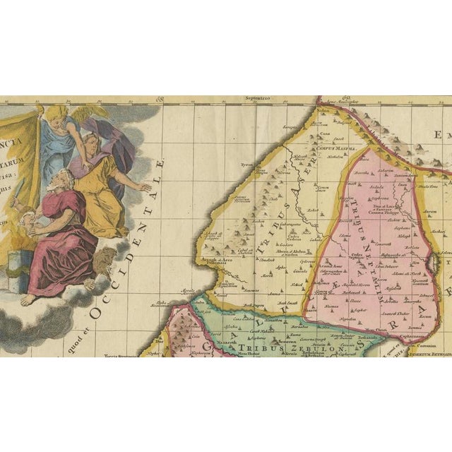 Copper Twelve Tribes of Israel Samson Map For Sale - Image 8 of 9