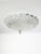 Textured molded glass ceiling light, France, 20th century. This elegant French ceiling light, crafted from clear molded...