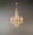 Neoclassical Antique Italian Empire Revival Brass and Crystal Chandelier Candle Holders For Sale - Image 3 of 14