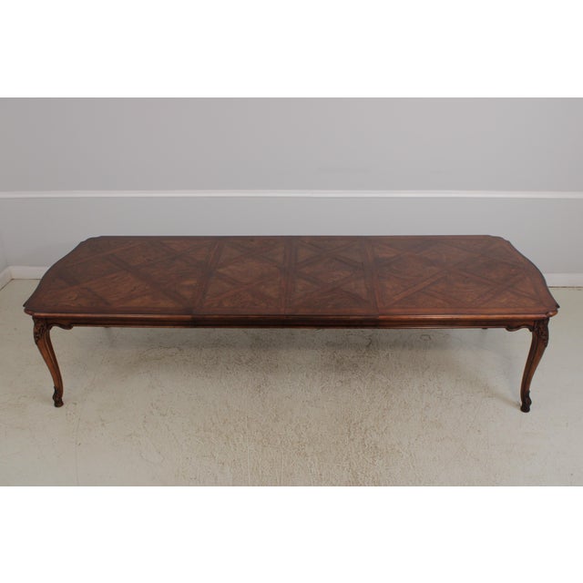 Henredon Country French Style Dining Room Table For Sale - Image 12 of 16