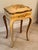 1950s Italian Florentine Hand-Painted Sewing or Jewelry Box on Cabriole-Leg Stand For Sale - Image 14 of 18