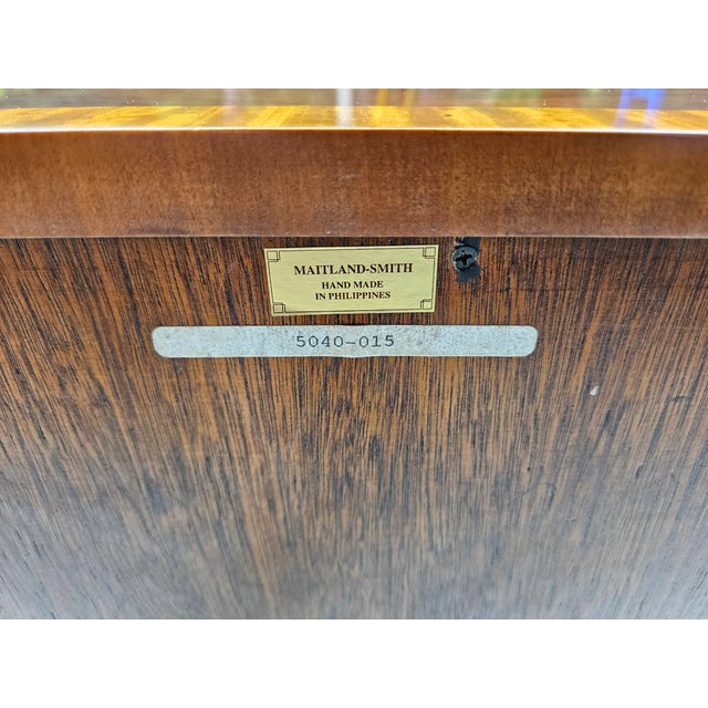 Maitland Smith Louis XVI Mahogany Chest of Drawers For Sale - Image 15 of 15