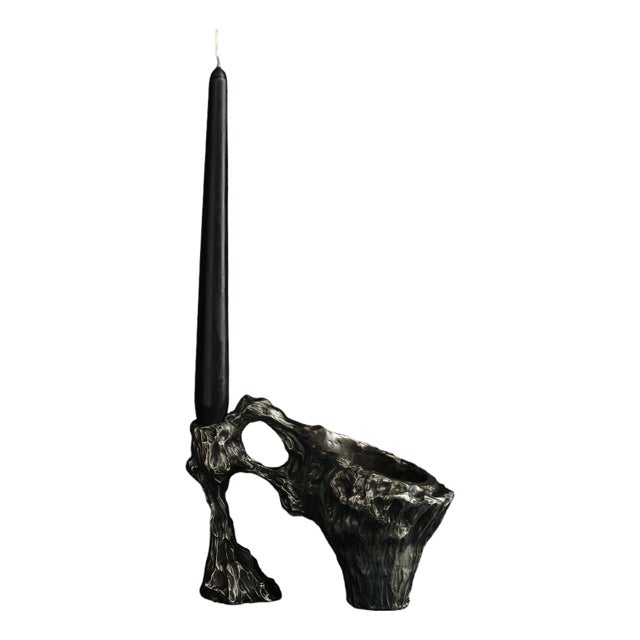 Omnia Vanitas Vanité 23 Candelabra in Patinated Cast Bronze by William Guillon For Sale