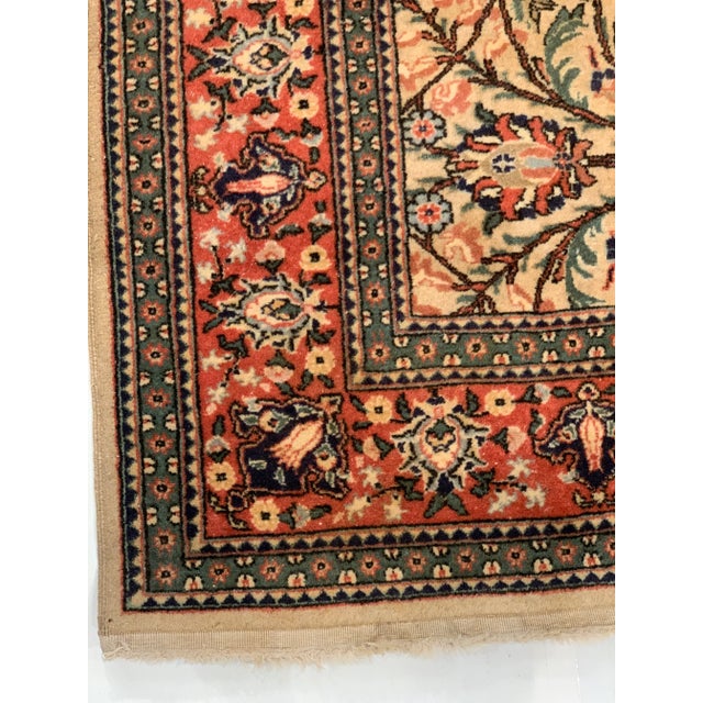 Textile Beige Color Fine Hand Knotted Turkish Vintage Herke 6' X 9'3'' For Sale - Image 7 of 10