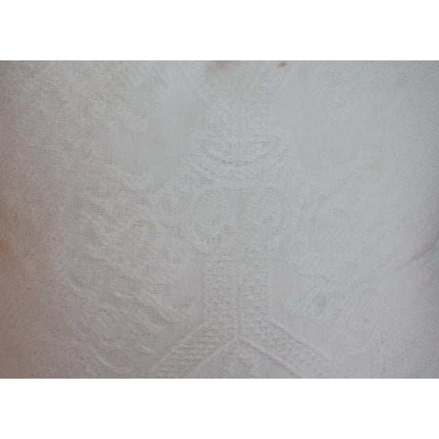 Textile Double Sided Coverlet Pillow W/Thick Binding For Sale - Image 7 of 8