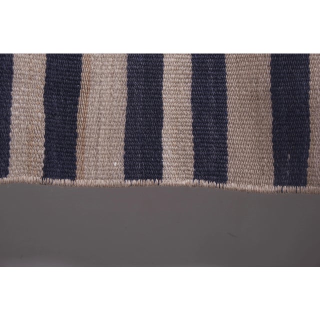1960s Vintage Oversize Striped Turkish Kilim Rug 8'11'' X 10'9'' For Sale - Image 9 of 13
