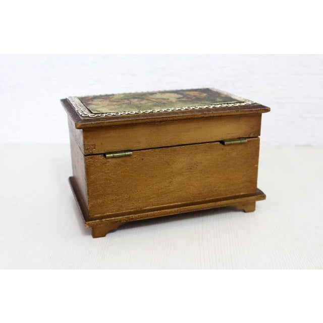 Brown Musical Jewelry Box For Sale - Image 8 of 12
