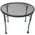 Mid 20th Century Woodard Wrought Iron Small Round Occasional Side Garden Patio Table Mesh Top For Sale
