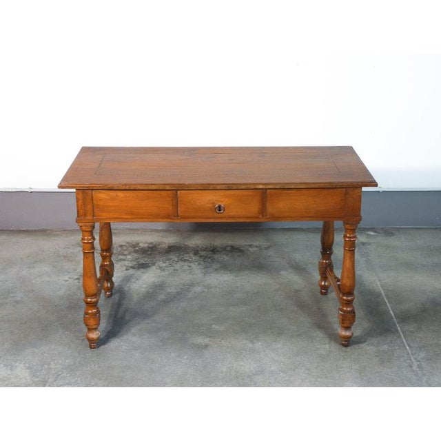 Vintage Inlaid Walnut Desk, 19th Century For Sale - Image 10 of 18