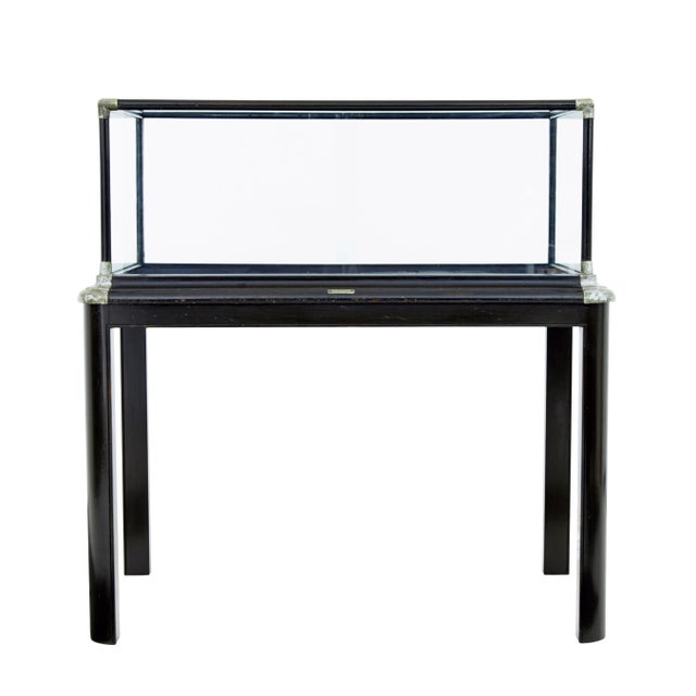 Black Antique American Display Cabinet, 1900 For Sale - Image 8 of 11