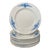 Vintage Eschenbach Bavaria Germany Danish Blue Floral Salad Plates. Set of 8 For Sale