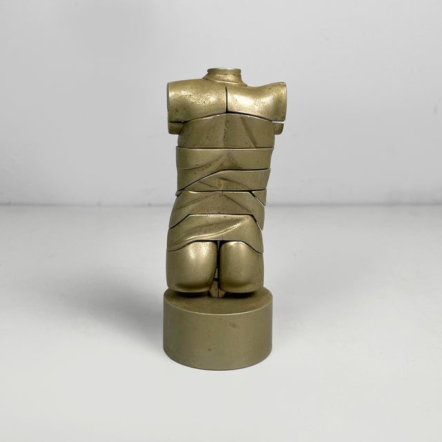 1960s Spanish Nickel-Plated Metal Sculpture of Mini David by Miguel Berrocal, 1968-70 For Sale - Image 5 of 15