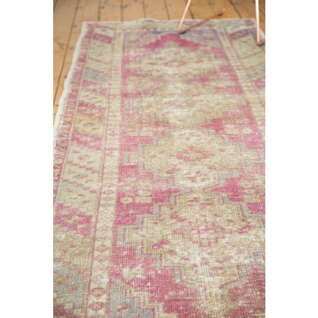 Vintage Distressed Oushak Rug Runner - 3'4" x 9'6" For Sale - Image 11 of 11