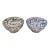 Antique Moroccan Blue & Black Calligraphy Ceramic Bowls - 2 Pieces For Sale