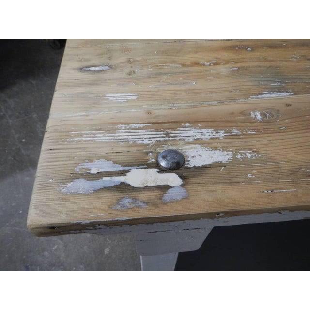 Fir and Metal Cash Register Counter, 1980 For Sale - Image 13 of 14