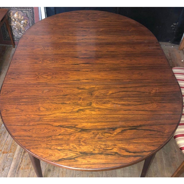 Mid 20th Century Omann Jun 8 Foot Rosewood Dining Table For Sale - Image 12 of 13