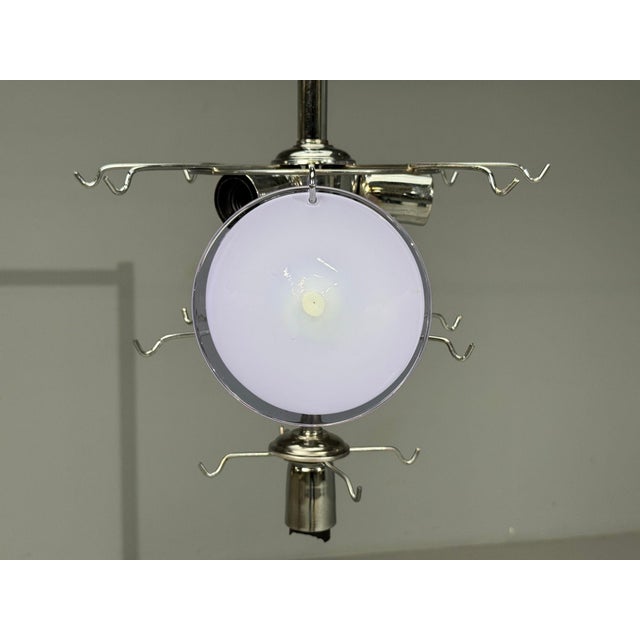 Mid-Century Modern, Purple Murano Glass, Chrome, Pendant Light, 1960s For Sale - Image 10 of 10