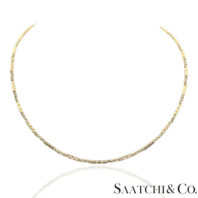 18k (750) Yellow Gold: Bracelet / Bangel / Necklace, Magnetic Chain. For Sale - Image 14 of 14
