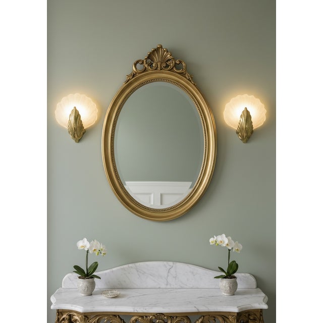 Elegant murano glass shell wall sconces – set of 2 a beautifully crafted pair of murano glass shell sconces, combining...