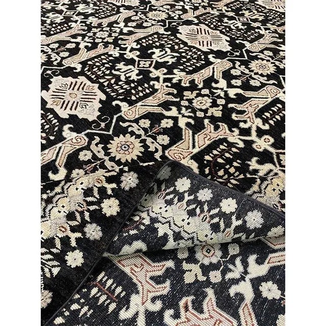 Traditional 2010s Handwoven Kazak Style Area Rug 9’1″ X 11’9″ For Sale - Image 3 of 13