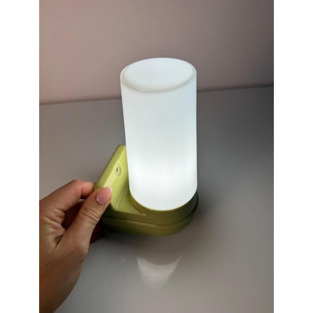Model 6080 Wall Lamp in Mint Green by Sigvard Bernadotte for Ifö For Sale - Image 6 of 11