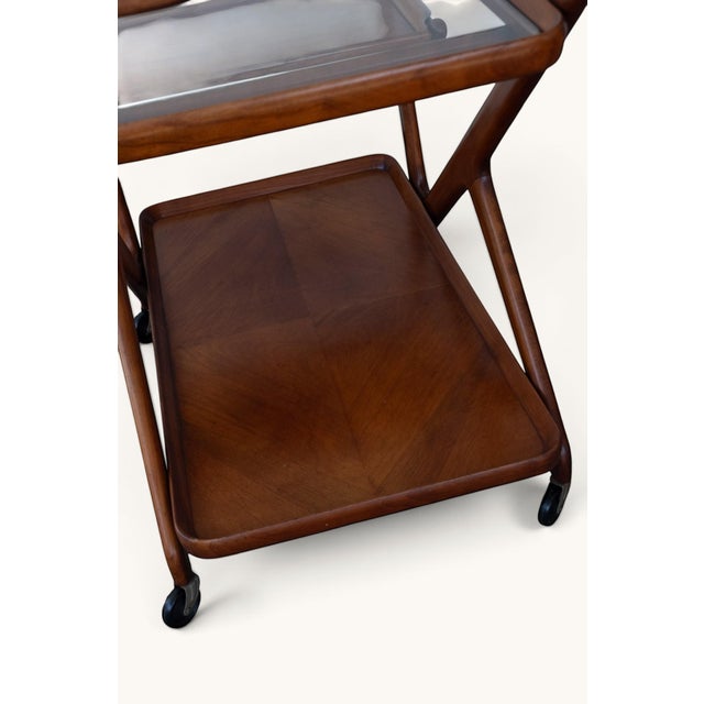 Bar Cart attributed to Cesare Lacca for Cassina, 1950s For Sale - Image 14 of 15