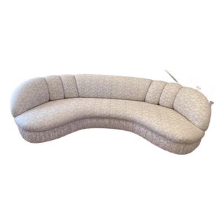 1980 Postmodern Curvy Kidney Sofa For Sale