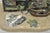 Green Mid 20th Century Curtis Clawson Mid Century Modern Brutalist Nautical Bronze & Marble Bookends For Sale - Image 8 of 15