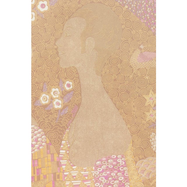 Bottega Veneta Framed Vintage Gustav Klimt Inspired Silk Scarf by Bottega Veneta For Sale - Image 4 of 8