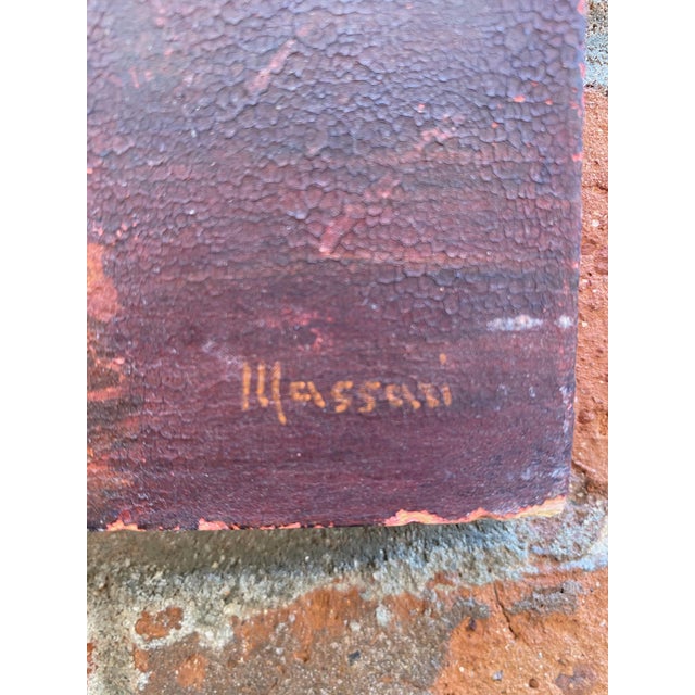 1960s Modernist Italian Renaissance Style Architectural Painting For Sale - Image 11 of 13