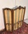 Louis XV style three-leaf screen Fully carved frame Silk-like tapestry Worth waxing