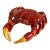 Vintage Portuguese Bernard Palissy Style Majolica Crab Tureen For Sale
