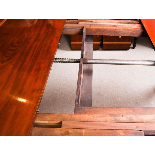 Brown Antique William IV Extending Dining Table and Chairs in Mahogany, Set of 11 For Sale - Image 8 of 18