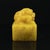 Yellow Vintage Chinese Shoushan Tianhuang Stone Seal With Mythical Beast Finial For Sale - Image 8 of 9