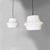 Mid-Century Modern Mid-Century Modern Italian Opaline Glass Pendant Lights, 1950s, Set of 2 For Sale - Image 3 of 8