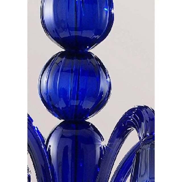 Contemporary Pop Blue-Ocean Murano Style Glass Chandelier by Simoeng For Sale - Image 3 of 10