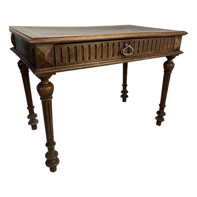 Early 19th Century Carved French Walnut Writing Table For Sale
