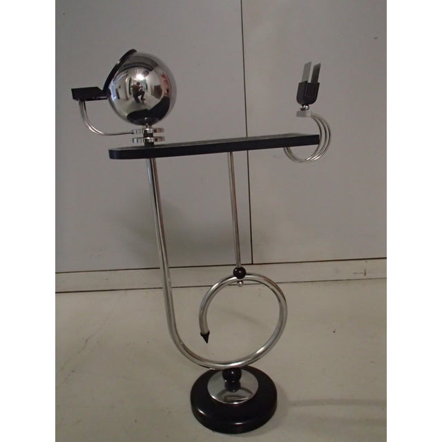 Bakelite Side Table with Ashtray and Match Holder, 1930s For Sale - Image 6 of 10