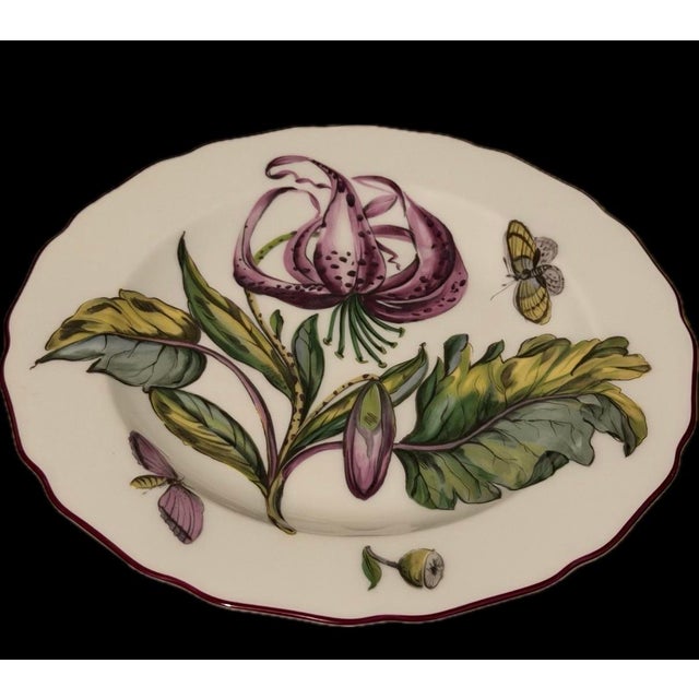 Chelsea Plates Botanical Design by Mottahedeh for Metropolitan Museum of Art - Set of 4 For Sale In Miami - Image 6 of 12