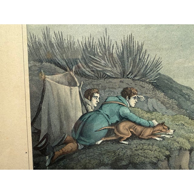 Original hand-colored aquatint titled "Badger Catching," a plate from Henry Alken's celebrated "The National Sports of...