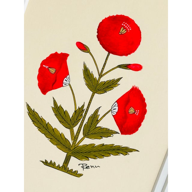 This beautiful white and pink motif painting draws inspiration from the iconic designs of Jaipur, India, seen gracing the...