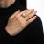 9ct Natural Star Sapphire Ring Six Point Diamond Vintage 18k Gold Blue Grey 9.5 size 9.5 For Sale In Los Angeles - Image 6 of 7