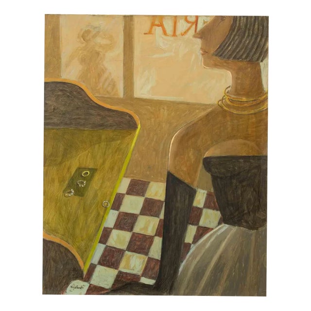 Alberto Gallerati, An Almost Mature Choice, Oil on Canvas, 1970s For Sale
