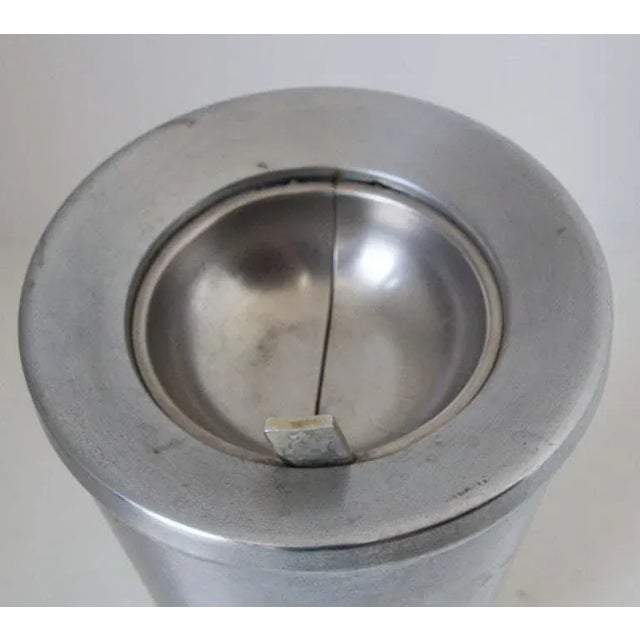 Architectural Vintage Retro Chromed Standing Ashtray Ashstand For Sale - Image 12 of 13