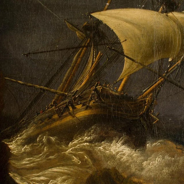 A Large and Impressive 19th Century Seascape. For Sale - Image 12 of 13